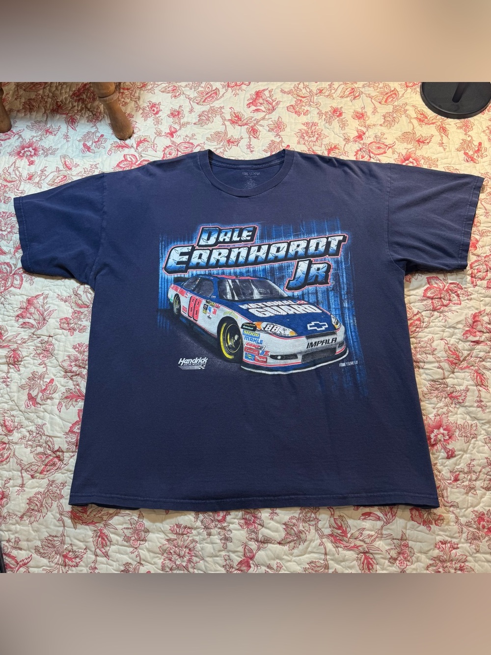 Vintage 90s Dale Earnhardt Jr. NASCAR Navy lofty fit Racing Graphic Tee